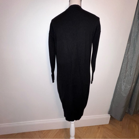 GAP Women's Wool Blend Buttondown Long Black Cardigan Sweater Size X Small - Picture 2 of 9